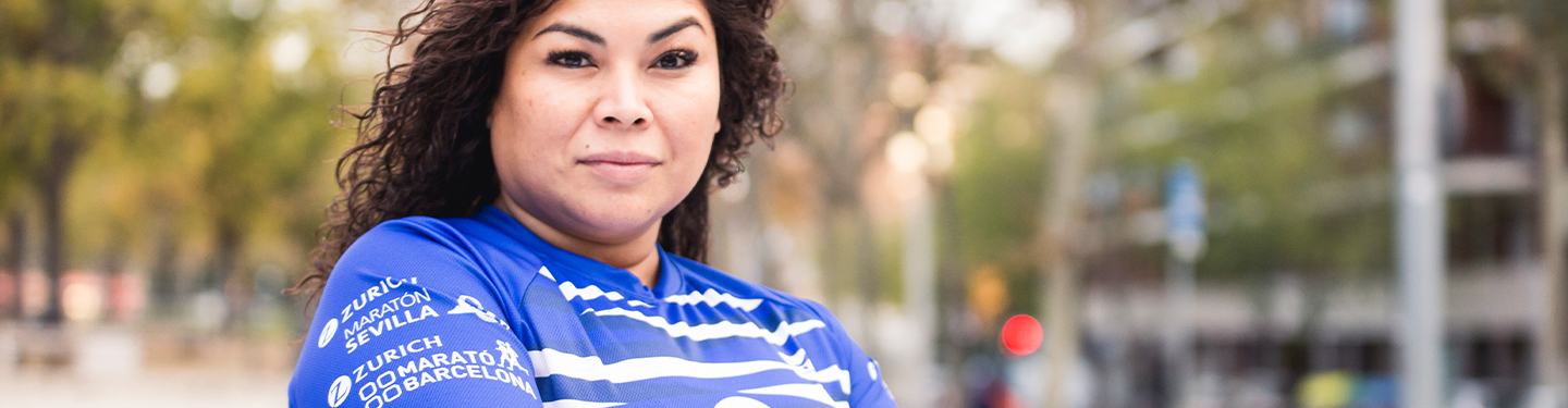 Corredora de la Zurich Maratón de Barcelona